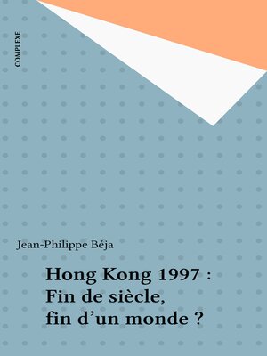 cover image of Hong Kong 1997